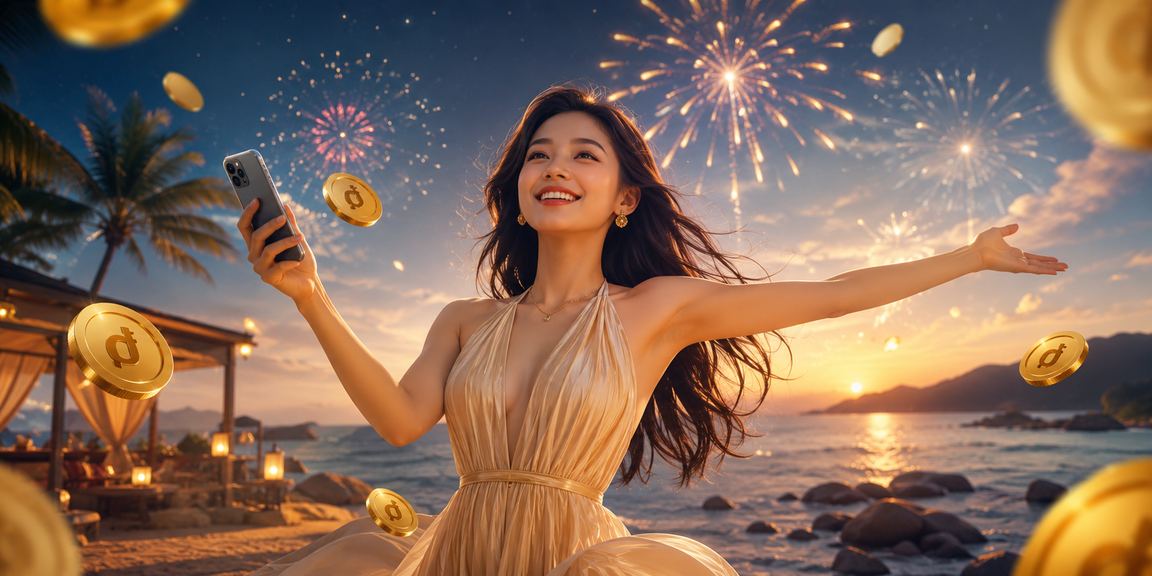 Người chơi casino trên điện thoại di động tại bãi biển Côn Đảo thanh bình